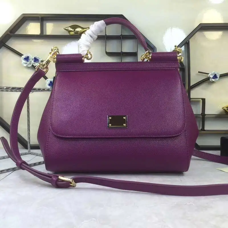 new handbag simple and versatile hand print single shoulder Mini women's Messenger Handbag - Цвет: Фиолетовый
