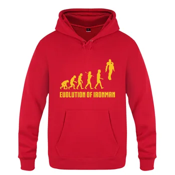 

Mens Hoodies Evolution of Ironman Printed Hoodie Men Funny Fleece Long Sleeve Man's Sweatshirt Pullover Moleton Masculino Winter