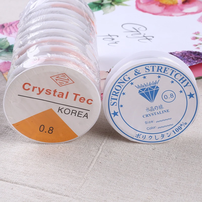 0.4-1mm Transparent Stretch Elastic Crystal Line Beading Rope String Jewelry Cord Wire Thread DIY Handmade Bracelet jewelry making cord