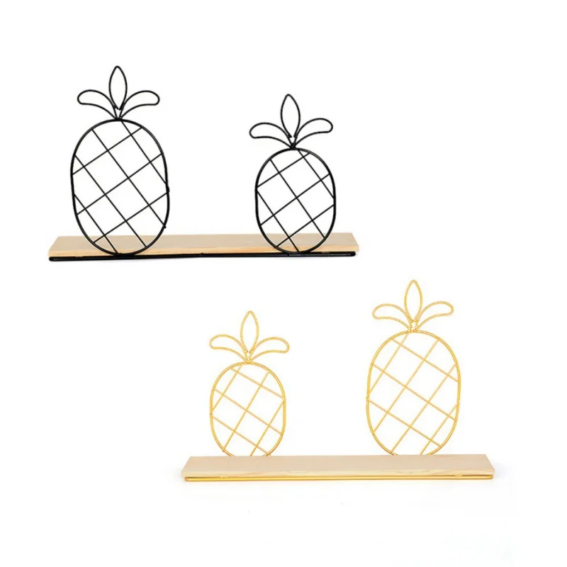 Novelty Pineapple Storage Shelf Concise Wood Storage Rack Wall Practical Home Hanging Rack