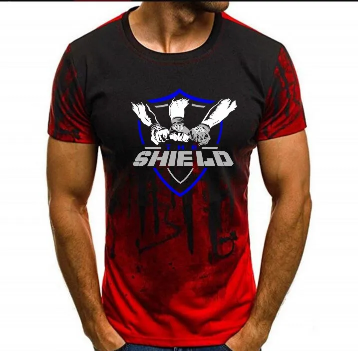 Камуфляжная футболка The Shield Dean Ambrose Seth Rollins римское царство футболка крутой дизайн унисекс камуфляжная футболка