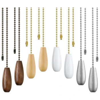 

8Pcs Ceiling Fan Zipper Wooden Pendant Zipper Pendant Pendant Chandelier Chandelier Ceiling Fan Chain