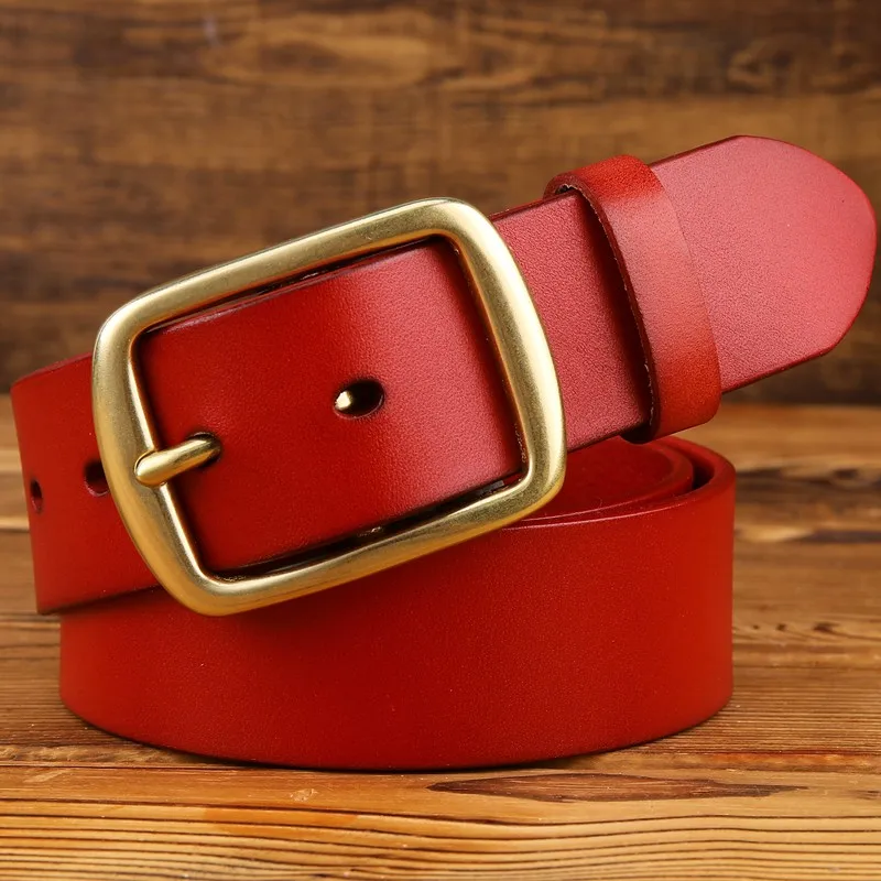 Camel vegetable tanned belt solid brass buckle high quality mens belts luxury full grain genuine leather jeans cowboy 140 130cm