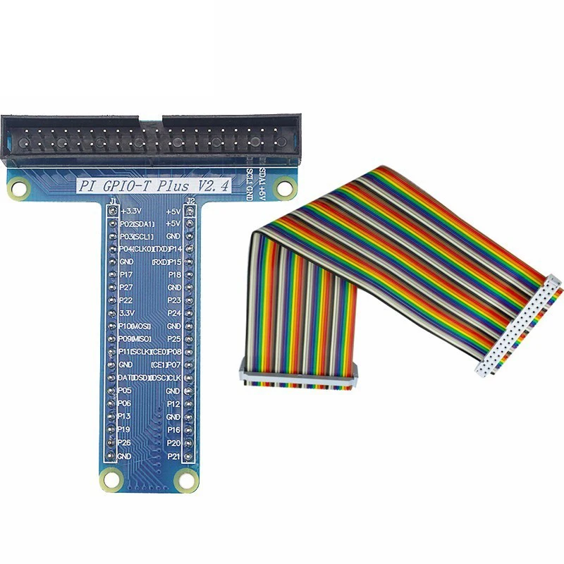 Удлинительная плата Aokin T GPIO макетная DIY с 40 контактным плоским ленточным кабелем