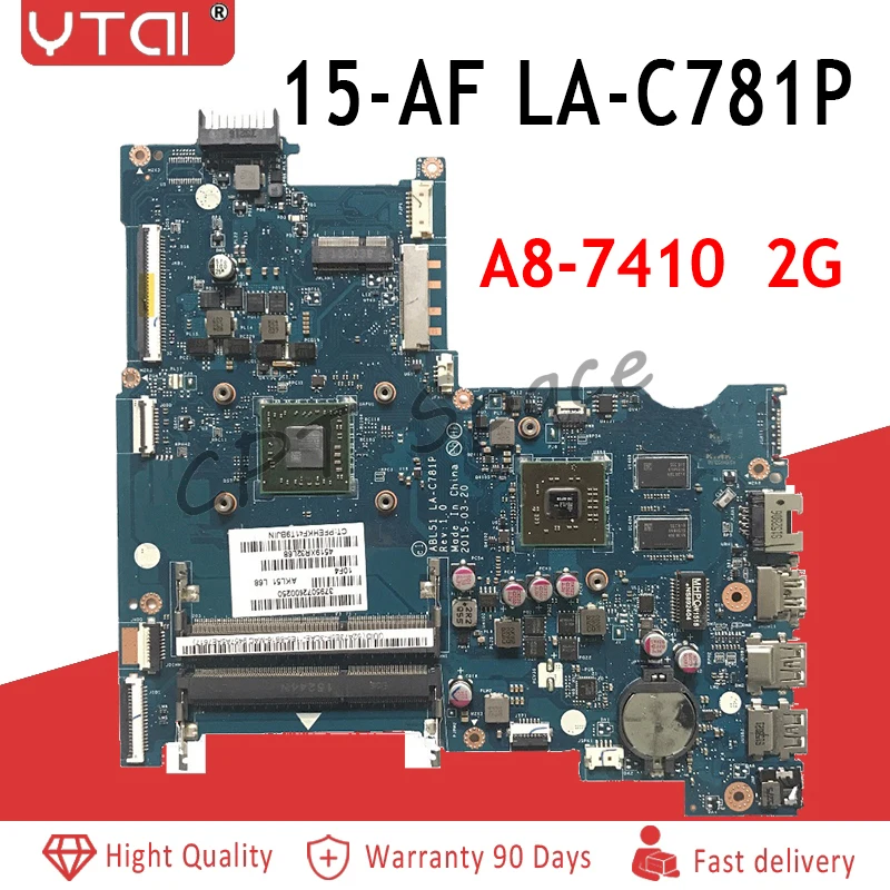 ABL51 LA-C781P REV: 1,0 для hp 15-AF Материнская плата ноутбука R5M330 2 Гб A8-741 813971-501 тестирование в целости