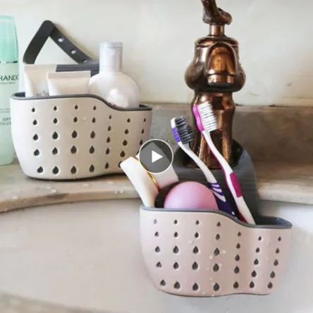Sink Holder Drain Rack Bag Basket Accessories Storage Wash Tool Bathroom Organizer Kitchen Home Bin Box Multiple Colour Portable | Дом и сад