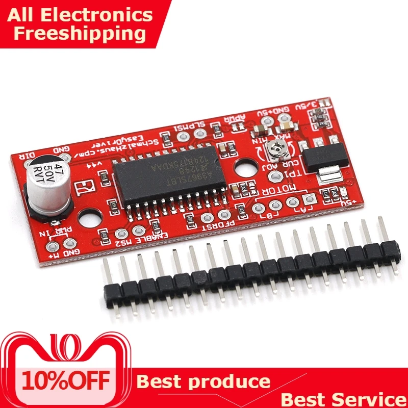 

1pcs A3967 EasyDriver Stepper Motor Driver V44 for arduino development board 3D Printer A3967 module