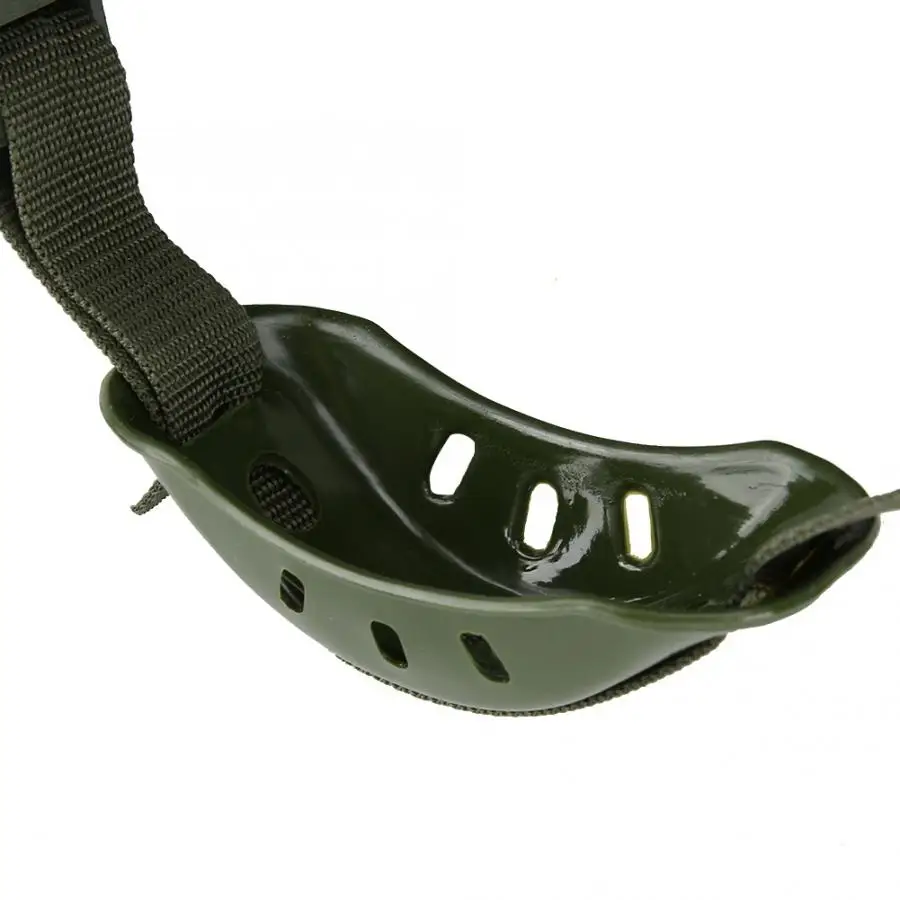 Steel Helmet Fireman Safety Prevention Flame-retardant Pierce Resistance Military Green