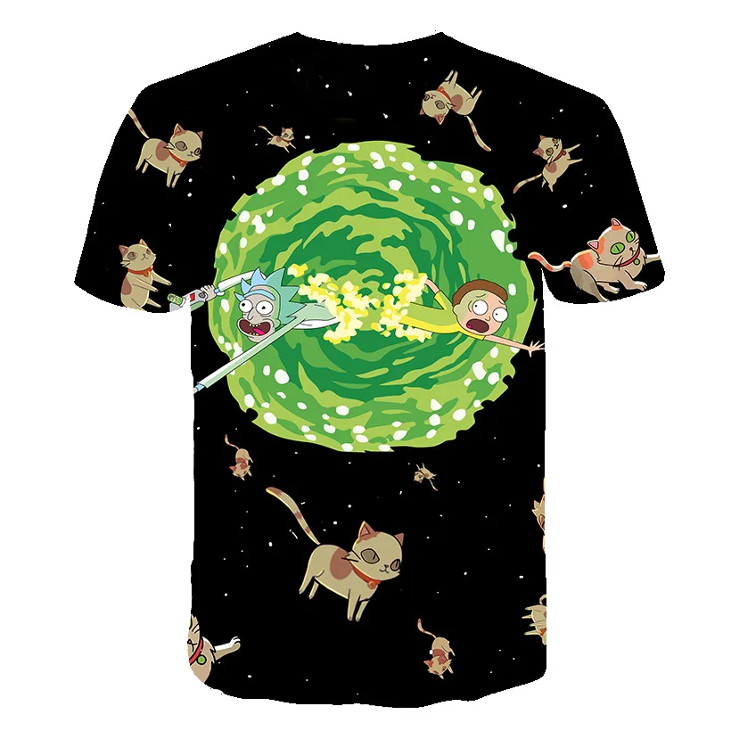 summer Fashion kids t-shirt Cartoon Rick and Morty 3d Print boys/girls tshirt Hip hop Tee shirts plus size t-shirt