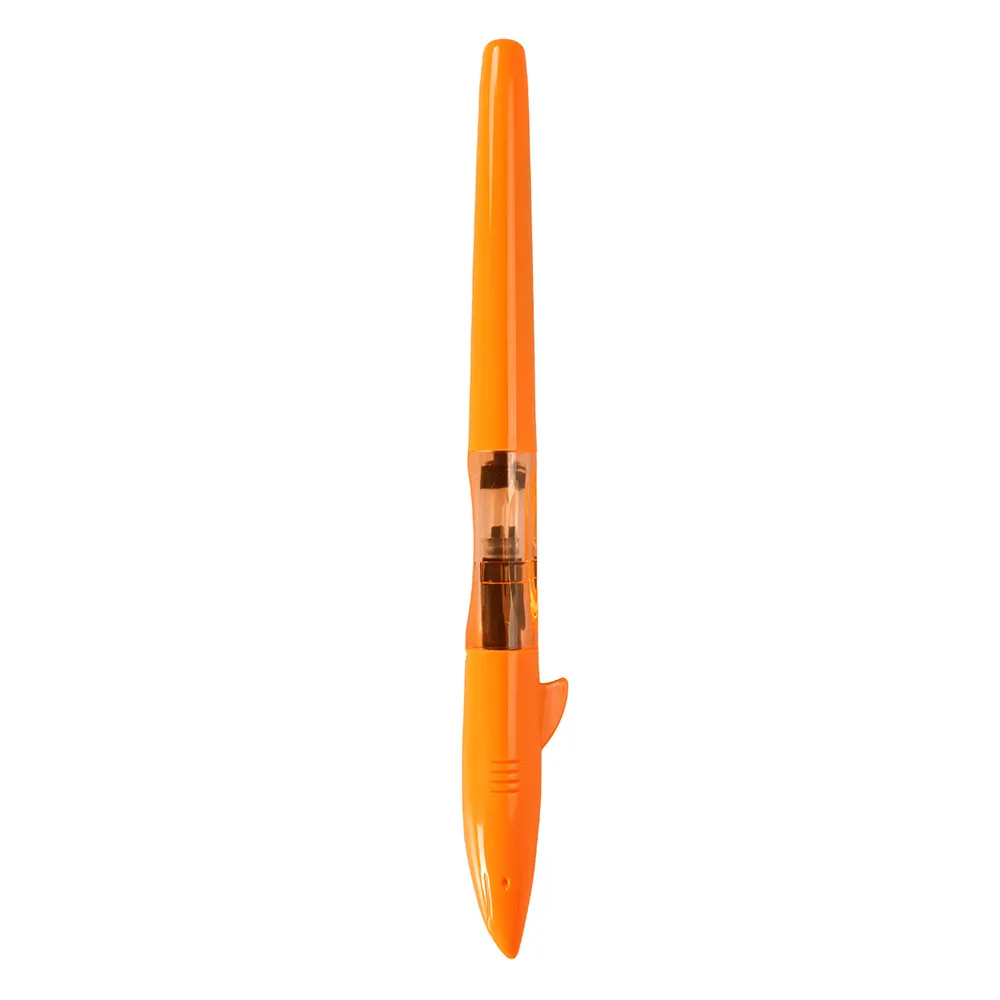 Orange Jinhao Акула спираль Прозрачный Красочный Офис тонкий перьевая ручка - Цвет: Orange