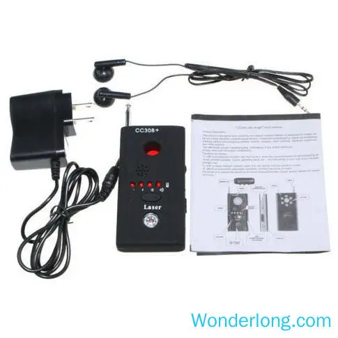 Detector sem Fio do Sinal do rf do Detector de Bug Detector da Câmera do Espião Bug do Varredor do rf Varredor Anti do rf Cc308 9 do detector de bug do varredor do