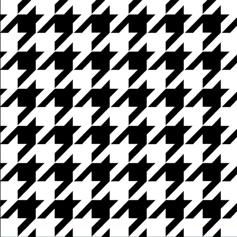 wellyu Houndstooth black and white lattice modern minimalist plain Nordic style bedroom living room background wall paper