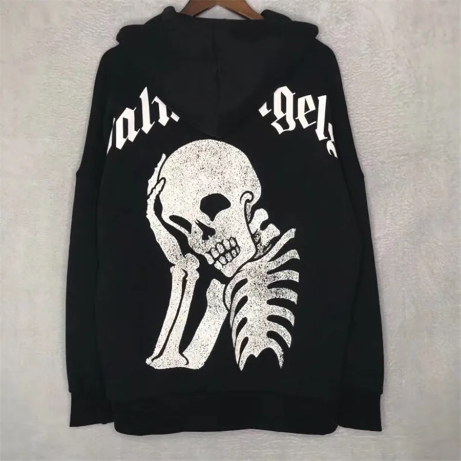 

Soul Skull Palm Angels Hoodie Men Women 19FW Fahsion Cottot Palm Angels Sweatshirts Pullover