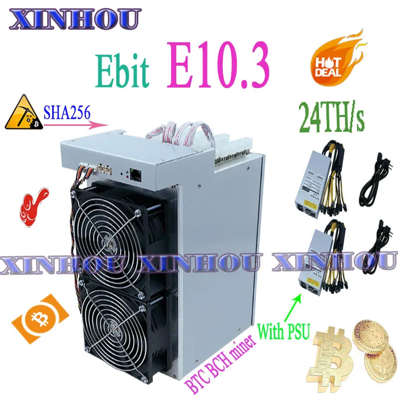 Asic Bitcoin Miner Ebit E10.3 Sha256 24/S Btc Bch Mining เครื่อง Psu ดีกว่า  E9I E10 Antminer S9 R4 S17E T17E M3 M20S - Aliexpress คอมพิวเตอร์และออฟฟิศ