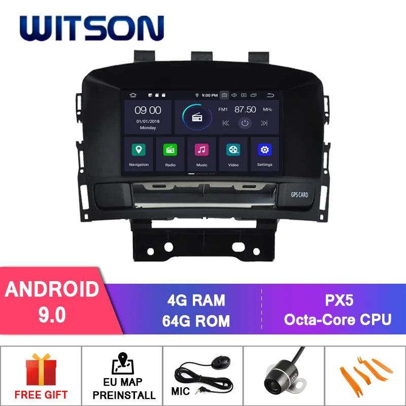 PX5 Android 9.0 Германия запас! WITSON Android 9,0 автомобильный dvd-плеер для OPEL ASTRA J автомобильный аудио gps DVD 4 Гб ram+ 64 Гб FLASH 8 Octa Core+ DVR/wifi+ DAB - Цвет: PX5 Android 9.0