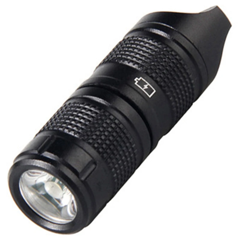 

Super sell-Ultra-Small Mini Led Small Flashlight Pocket Necklace Lamp Key Button Flashlight Led Flashlight Usb Rechargeable Port