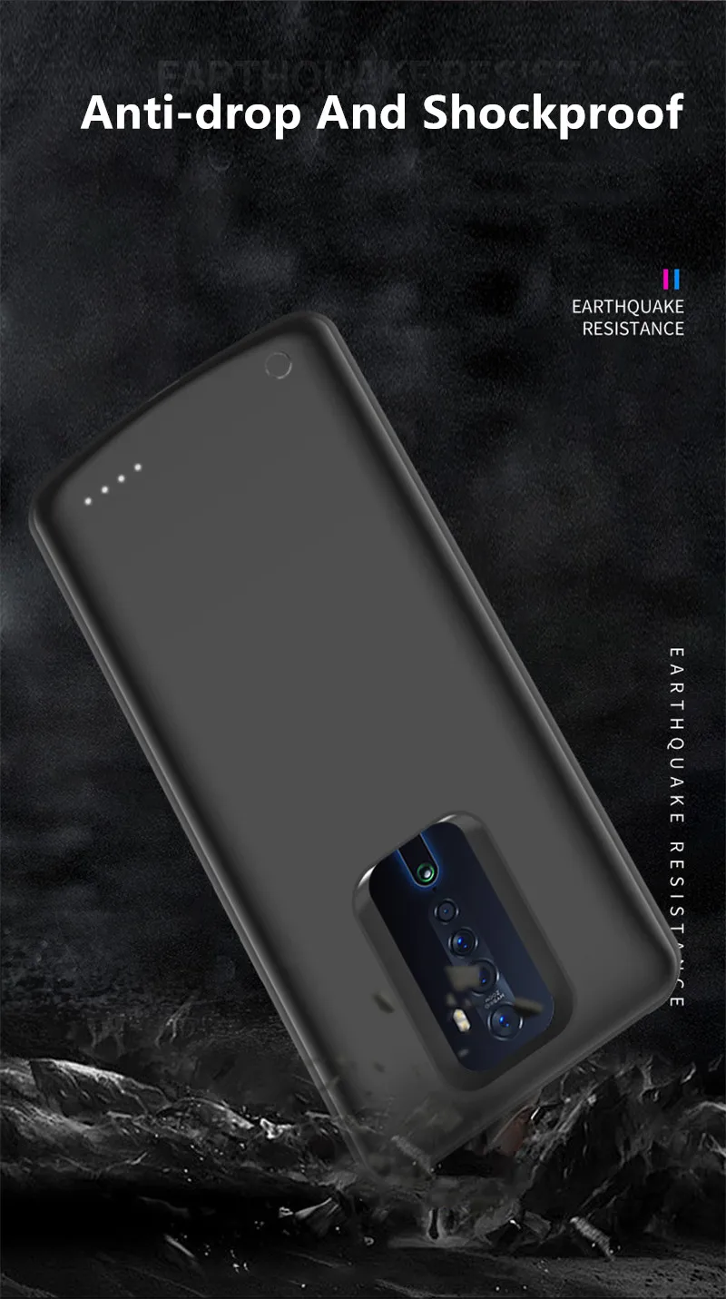 6500 мАч Расширенный чехол для аккумулятора для OPPO Reno 2, чехол для быстрой зарядки телефона, портативный внешний аккумулятор, чехол для зарядки аккумулятора