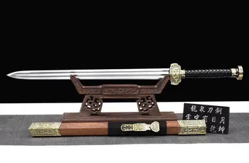 

Ancient style WUSHU Sword glaive Groove manganese steel Blade knife-edge palisander Sheath