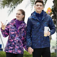 Лыжные куртки для мужчин и женщин, Толстая теплая ветрозащитная Водонепроницаемая дождевик, куртка для походов на открытом воздухе, зимняя спортивная куртка для сноуборда, катания на лыжах, Снежная куртка