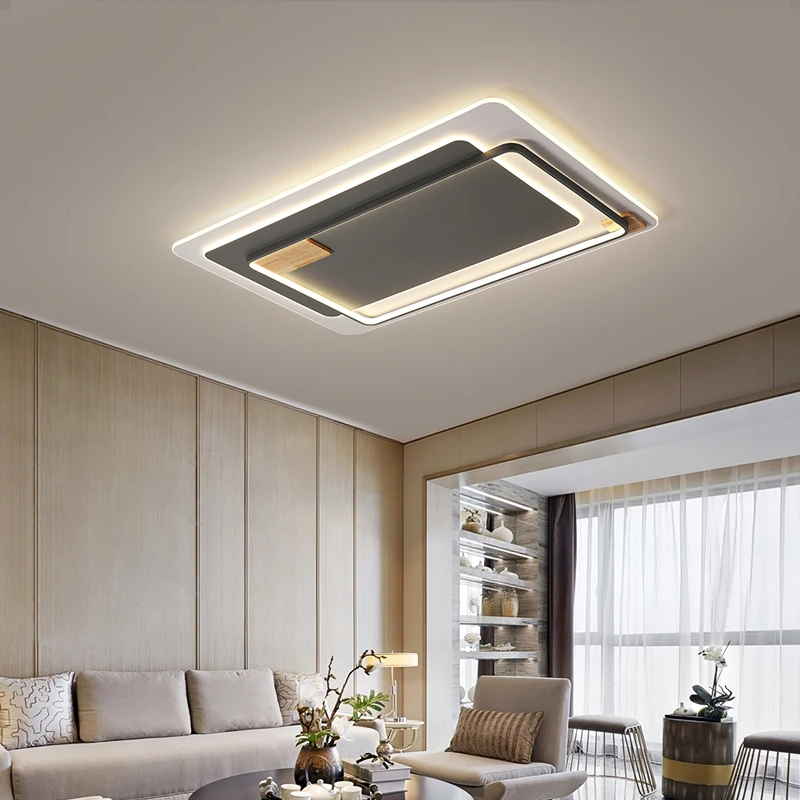 

Nordic style LED acrylic ceiling lights contemporary iron plafonnier restaurant hotel room LED ceiling light with remote control