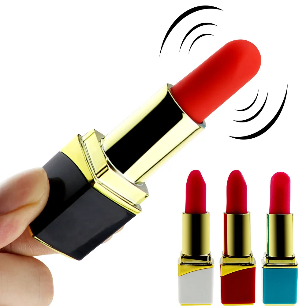 

Lipstick Shape Vibrating Egg for Women Adults Mute USB Magnetic Charging Easy to Clean Masturbate Massager New TK-ing