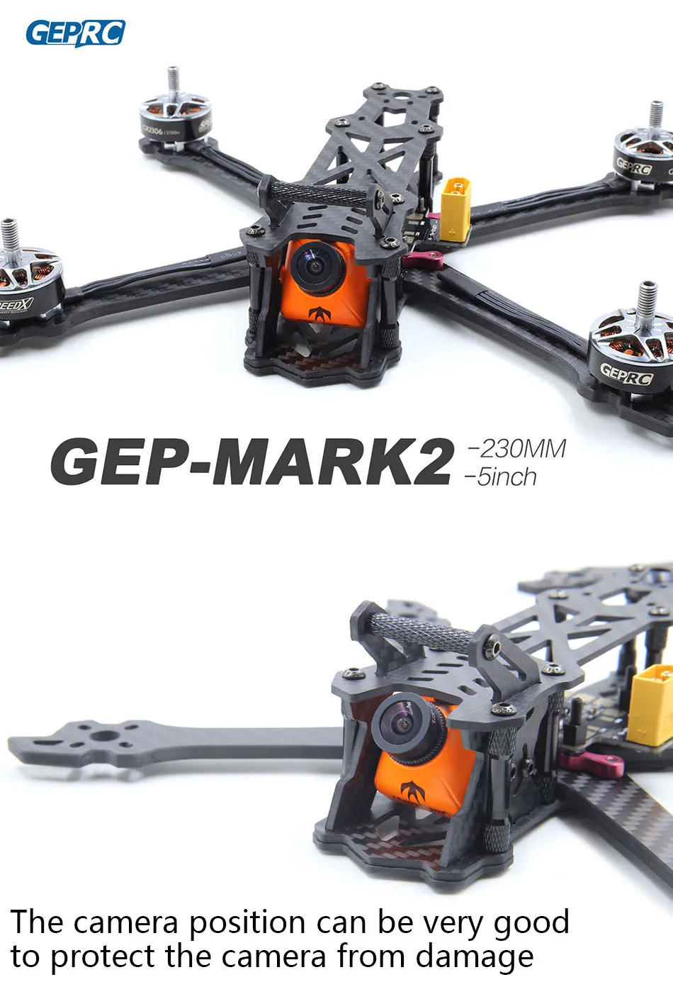 GEPRC Mark2 Mark 200 мм 230 мм 260 мм 300 мм FPV гоночный Дрон рама Фристайл X Квадрокоптер 4 мм Arm GEP " 5" " 7" радиоуправляемый Дрон