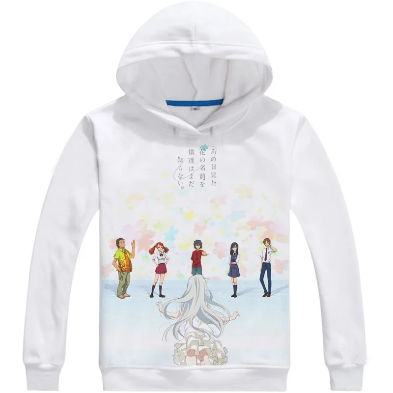 Аниме Anohana The Flower We Saw That Day Honma Meiko пуловер с принтом костюмы капюшоном свитшоты