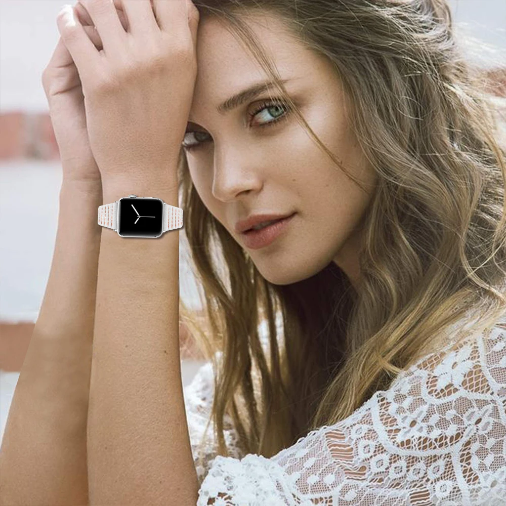 Кожаная Петля ремешок для apple watch ремешок correa 44 мм, 42 мм, ремешок для наручных часов iwatch, 40 мм, 38 мм, версия 4/3/2/1 браслет для apple watch аксессуары