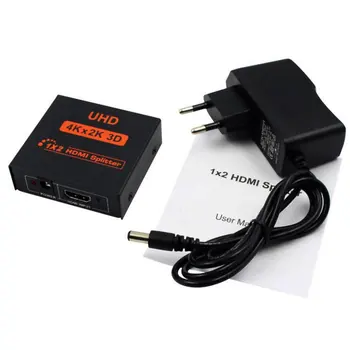 

1x2 HDMI Switch Switcher 1x2 HDMI Splitter HDMI Port Auto Switcher Support 3D Full HD1080P for pc HDTV DVD HDPS3