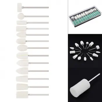 

12pcs/lot Mini 2.35mm Shank Electric Wool Grinding Head with Plastic Box and Various Shapes for Power Tool Polishing