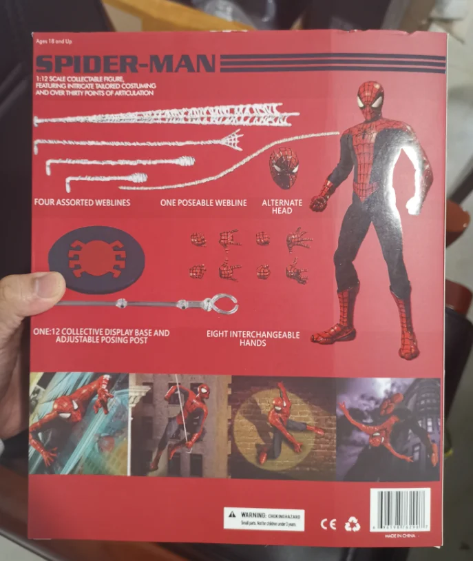 Mezco Marvel Мстители Человек паук дом подходит один: 12 коллективный поза игра модель