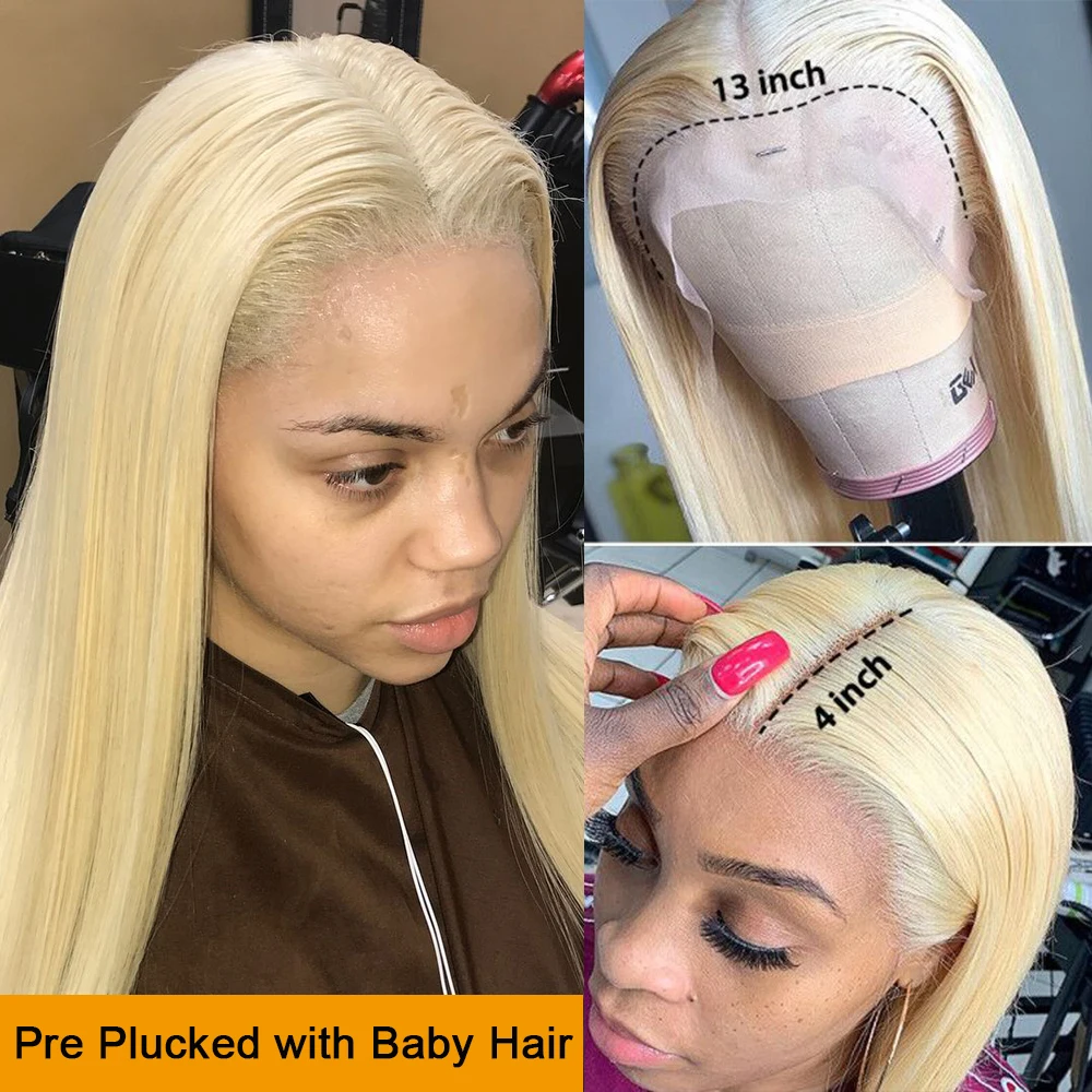 Glue-free golden lace wig