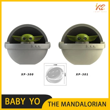 

Single Sale Movie Series Figure The Mandalorian Baby Yodaed Action Figure Doll Building Blocks Kids Educational Toys