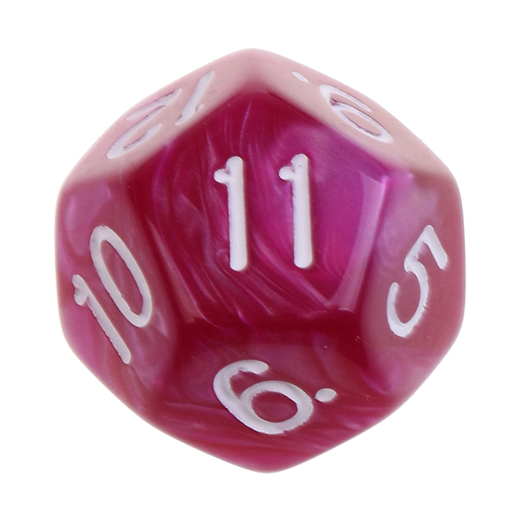 10pieces 12 Sided Dice Set D12 Polyhedral Dice for Dungeons and Dragons Party Table Games