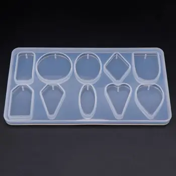 

Silicone Mold DIY Jewelry Making Necklace Pendant Molds Handmade Crafts Geometric Shape Professional Epoxy Resin Gifts Dried Flo