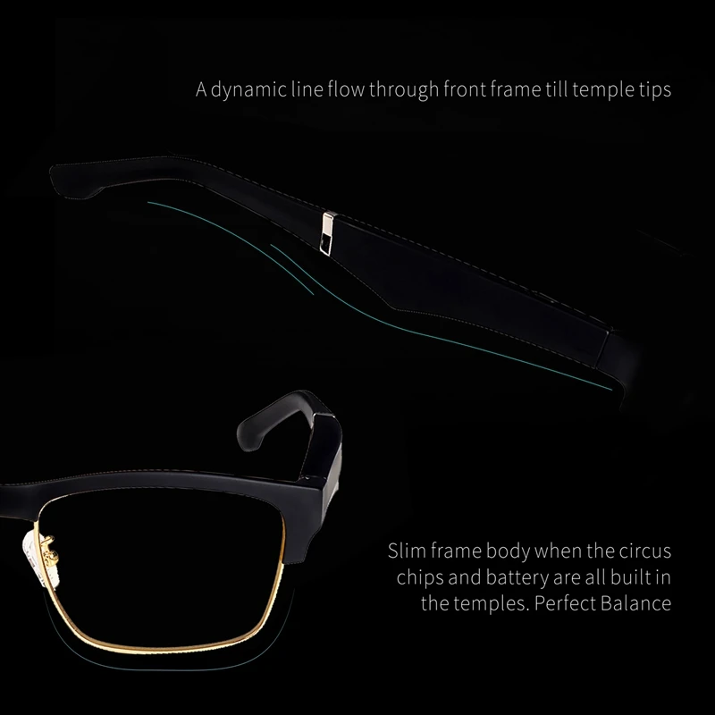 Горячие K2 смарт Очки Беспроводные Bluetooth Hands Free вызов о открытые уши анти синий