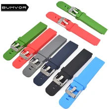 Watch Sport прочный силиконовый ремешок для часов 18 мм/20 мм/22 мм для ремень для Для Мужчин's