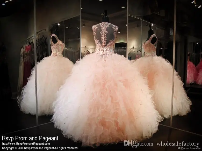 Vestidos de 15 Anos бальное платье милое платье с рукавами-крылышками и аппликацией из бисера ярусная юбка с оборками платье для выпускного вечера
