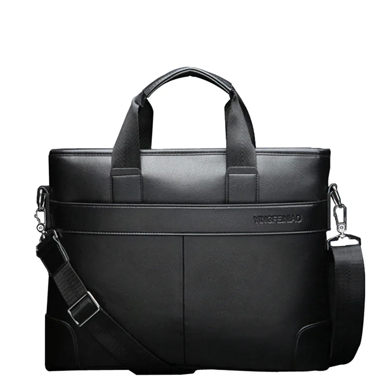 

2020 Men's Leather Handbag Men Briefcase Male Laptop Briefcase Fit 13/14 Inch Laptop Computer Handbags Man Leather Shoulder Bag