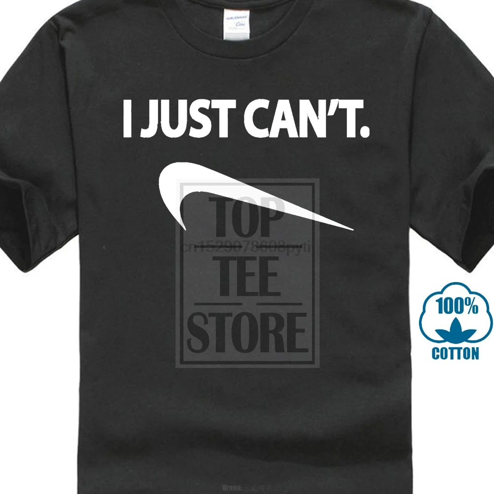 

I Just Cant Mens T Shirt Funny Joke Comedy Design Top Printed Slogan S 5Xl Cheap Crew Neck MenTop Tee Tops Free Shipping