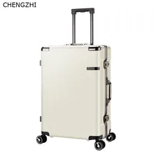 CHENGZHI 20 ''24'' дюймов алюминиевая рама+ PC багаж на колёсиках Spinner дорожный костюм Чехол для мужчин чехол на колесиках для женщин чемодан на колесиках