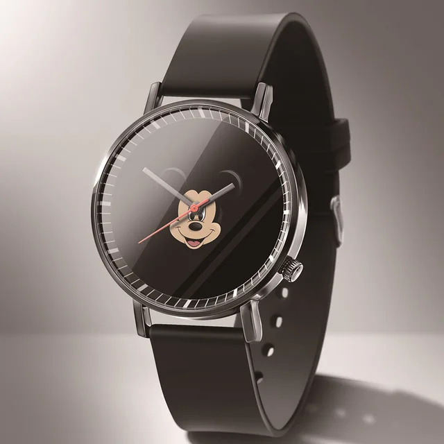 Reloj mujer, горячая новинка, кварцевые детские часы с Микки Маусом, модные, Топ бренд, милые, студенческие, кожаные, Мультяшные часы, часы для детей