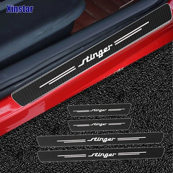 

4pcs Carbon fiber GT car Sticker For Kia stinger Car Accessories
