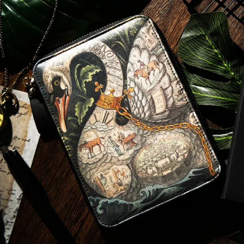 2020 Yiwi 1 Set Noble Swan Chessboard Theme Limited Zip Bag Planner A6 Diary Pu Leather Notebook With Month 2020 Yiwi 1 Set Noble Swan Chessboard Theme Limited Zip Bag Planner A6 Diary Pu Leather Notebook With Month