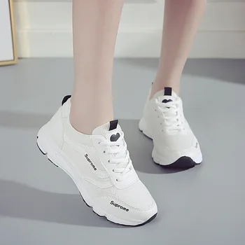 

New sneakers women 2019 no-slip breathable running casual shoes ladies lace up fashion outdoor women's vulcanize shoes