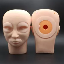 Высокое качество 3D Перманентный макияж голова-манекен для практики с глазами губ татуаж ресниц Обучение для начинающих