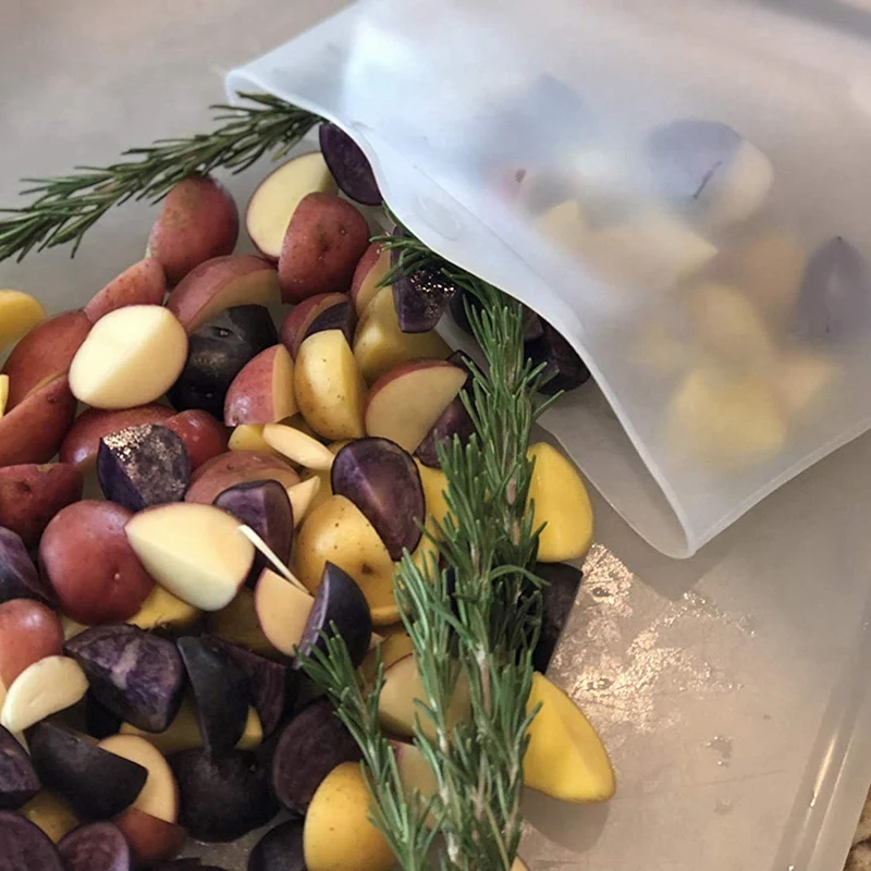 2 Упаковки Премиум Многоразовые большие кухонные силиконовые Sous Vide сумки сохранения свежести экологически чистые продукты сохранения погружения циркулято