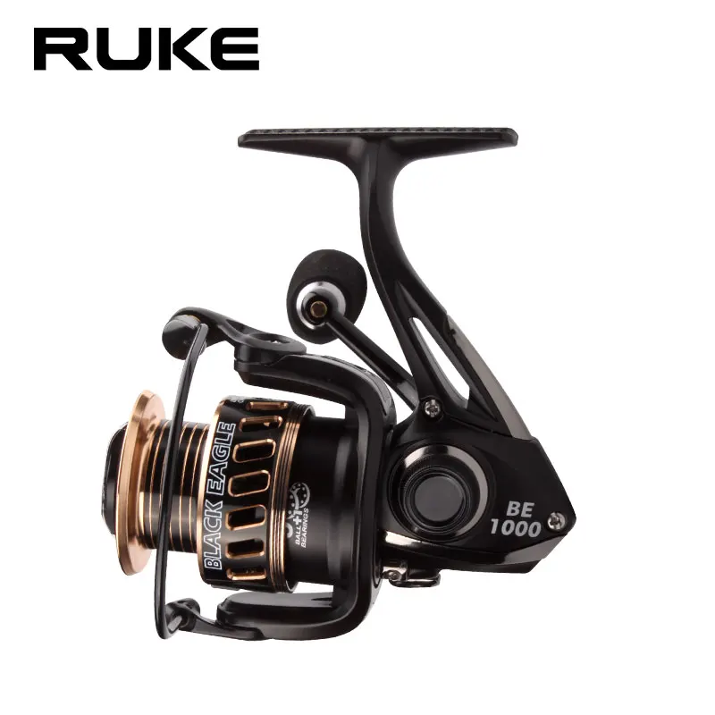 

RUKE New Fishing Spinning Reel Gear Ratio 5.2:1 Weight 207g Aluminum Alloy Spool Spinning Reel Model 1000 High Quality Spinning