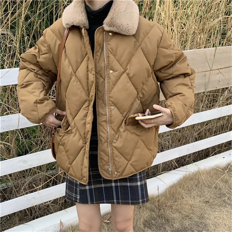 Goedkoop Hzirip Winter Diamanten Jas Vrouwen Katoen Dikke 2019 Warm Losse Casual Jasje Fashion Womens Uitloper Feminina Nieuwe Basic Jassen