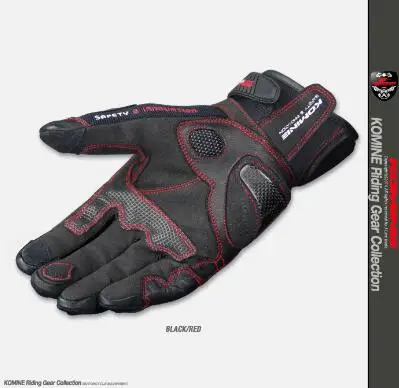 Новинка, KOMINE, GK-160, мотоциклетные кожаные перчатки для мотогонок, перчатки/каплевидный телефон из углеродного волокна 04